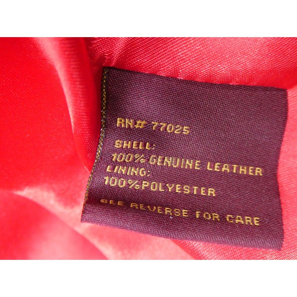 Hal Rubenstein Red Leather Fall Jacket Women's La… - image 8